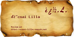 Ócsai Lilla névjegykártya
